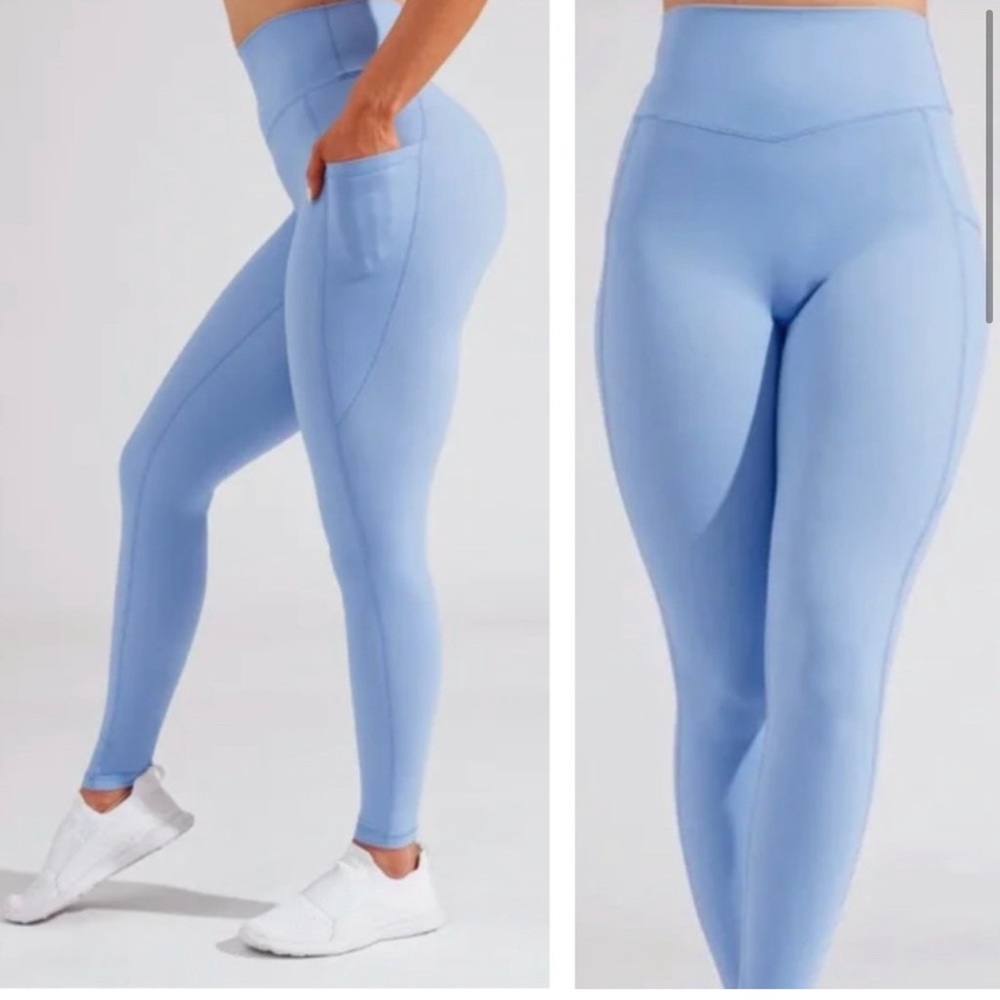 Buffbunny rosa pocket legging rainwater blue